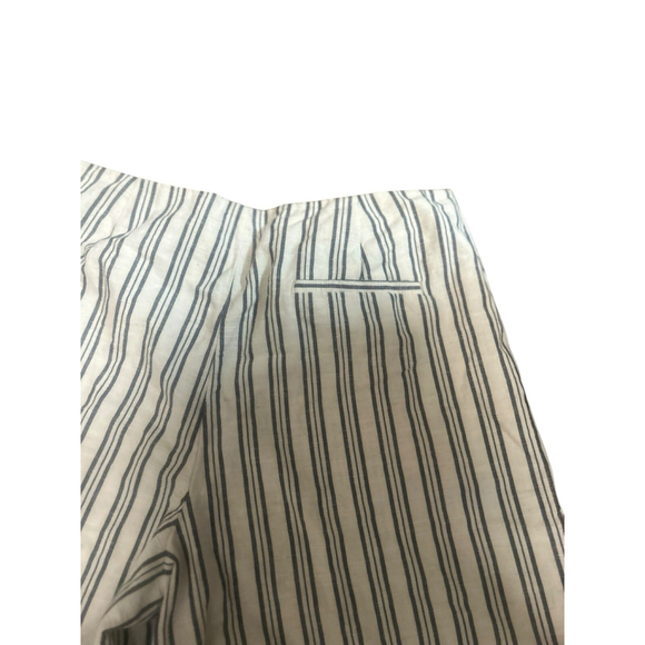 Lafayette 148 Size 6 Linen Blend Striped Wide Leg Pants - Picture 4 of 9